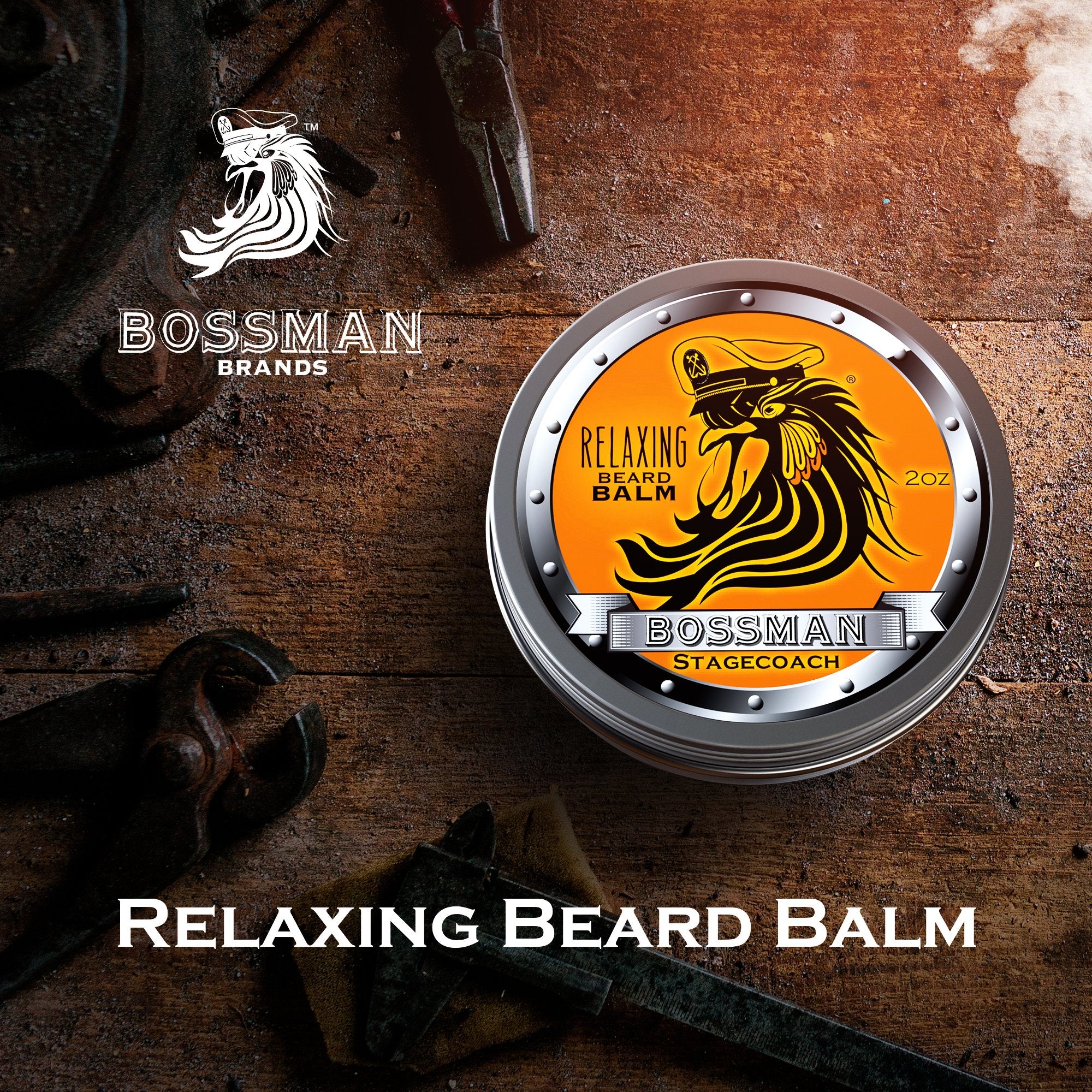 Relaxing Beard Balm - 4 Pack (Magic, Stagecoach, Hammer, Gold)