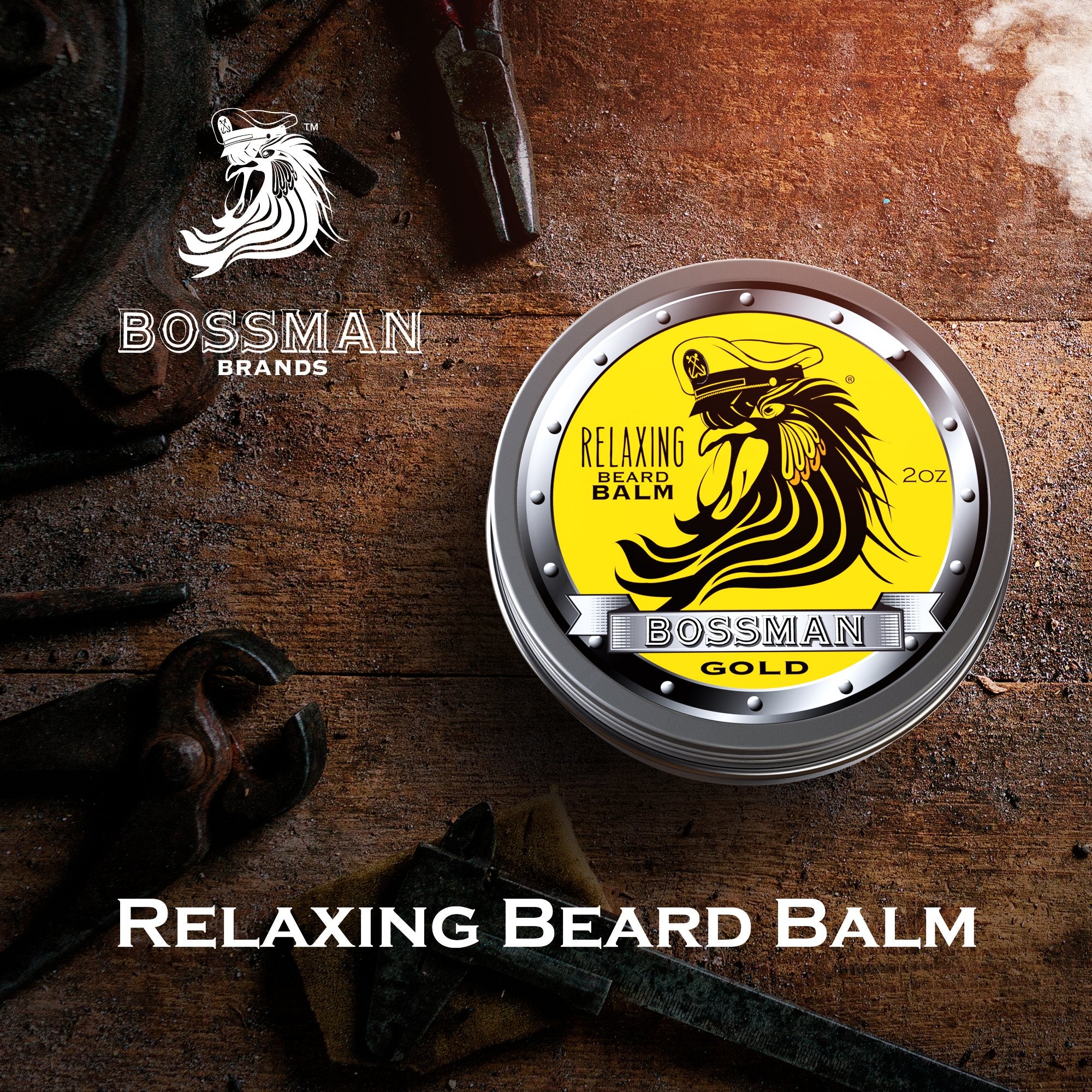 Relaxing Beard Balm - Gold Scent (3 Pack)