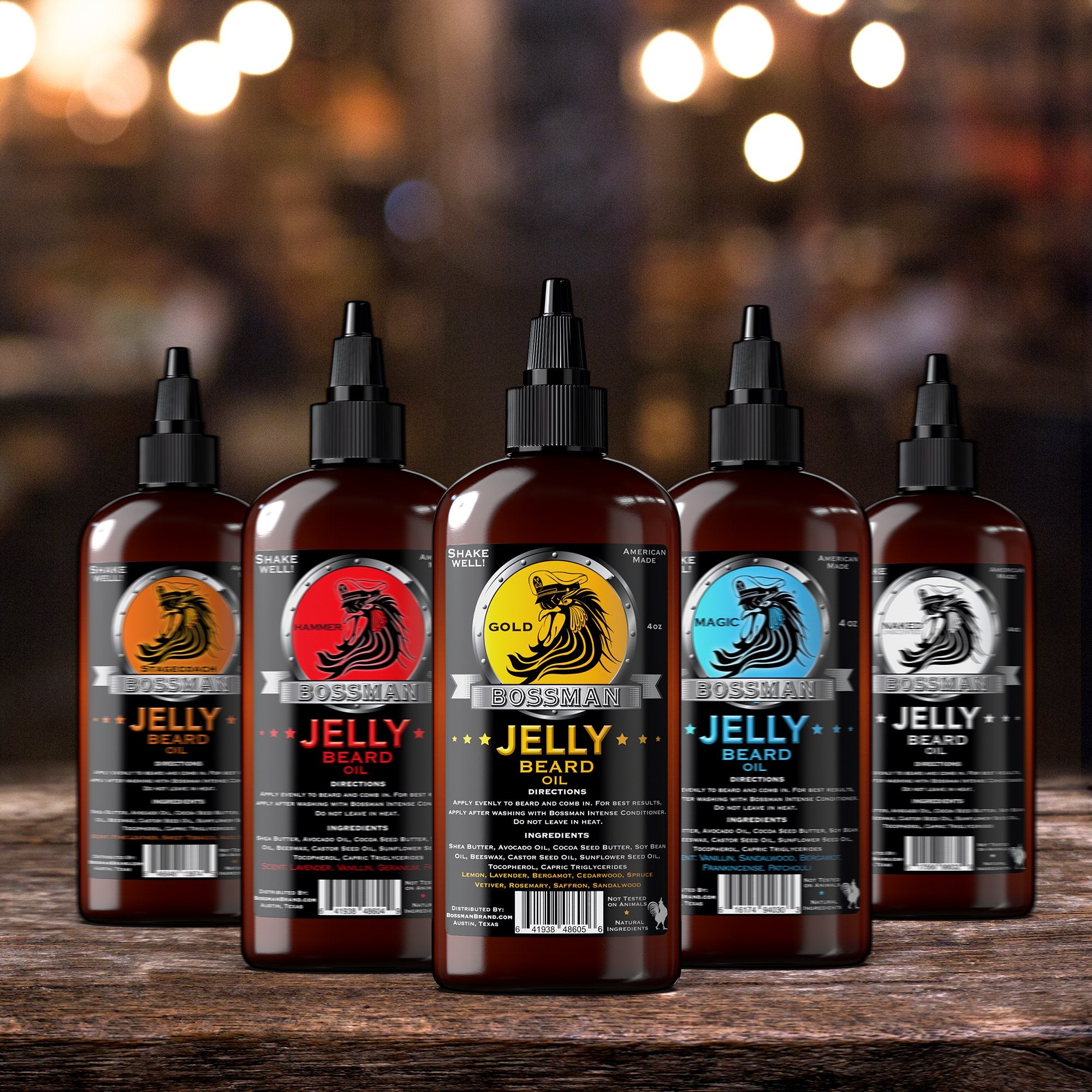 Jelly Beard Oil - Gold Scent (3 Pack)