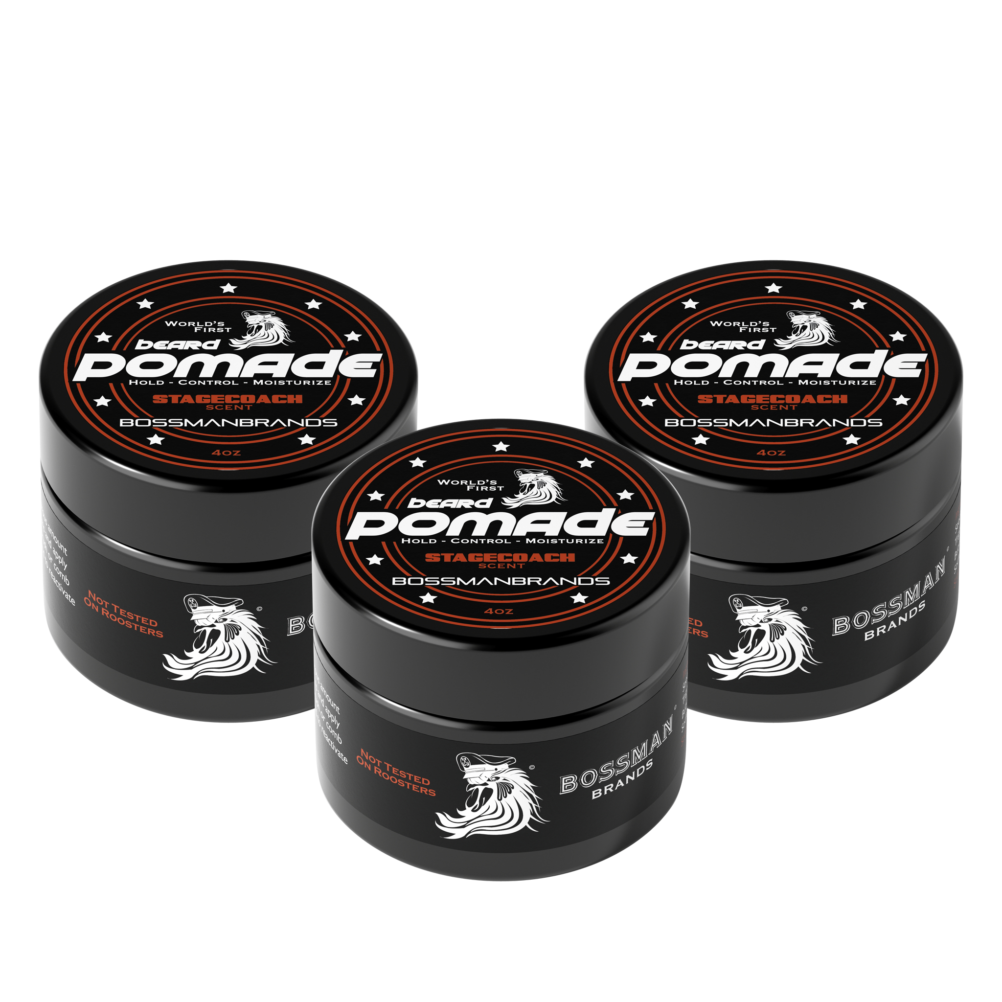 Beard Pomade - Stagecoach Scent (3 pack)