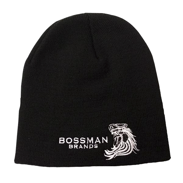 Bossman Knit Black Beanie