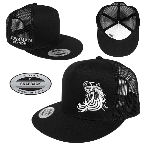 Bossman Black Mesh Trucker Hat