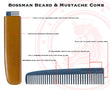 Bossman Metal Beard & Mustache Comb