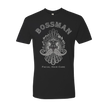 Bossman Rooster Skull Black Tee Shirt