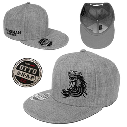 Bossman Heather Grey Snapback Hat