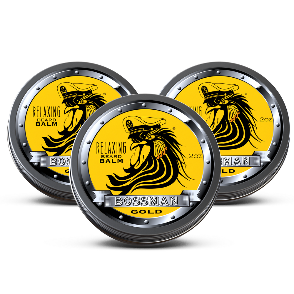 Relaxing Beard Balm - Gold Scent (3 Pack)