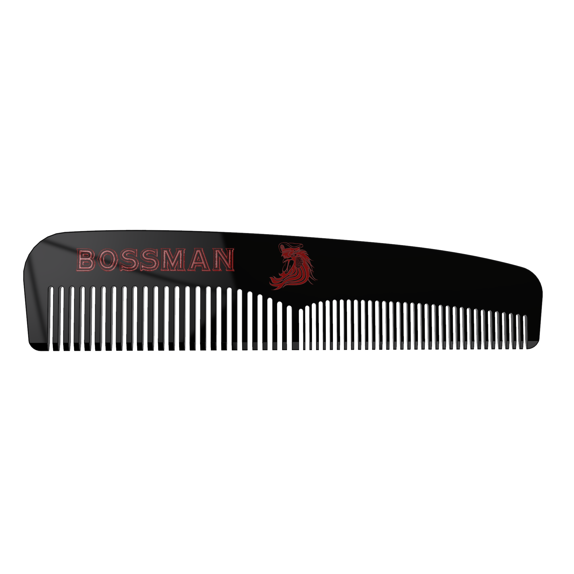 Bossman Set of 3 Acetate Beard, Mustache, Hair Combs