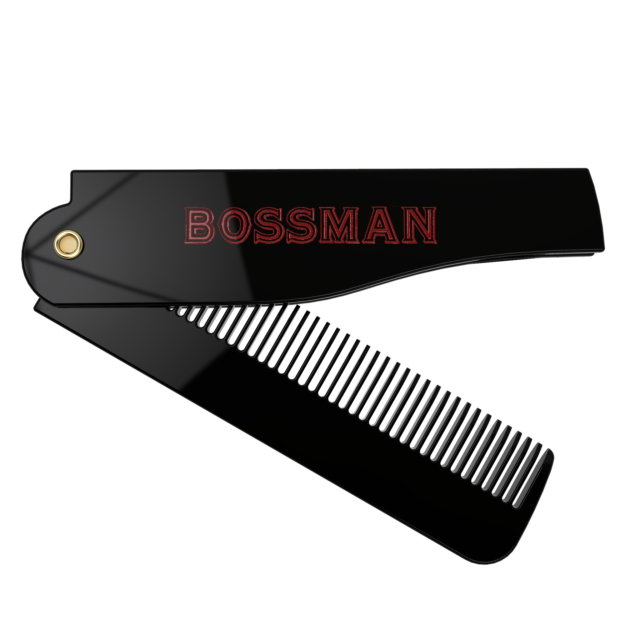 Bossman Set of 3 Acetate Beard, Mustache, Hair Combs