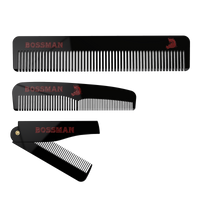 Bossman Set of 3 Acetate Beard, Mustache, Hair Combs