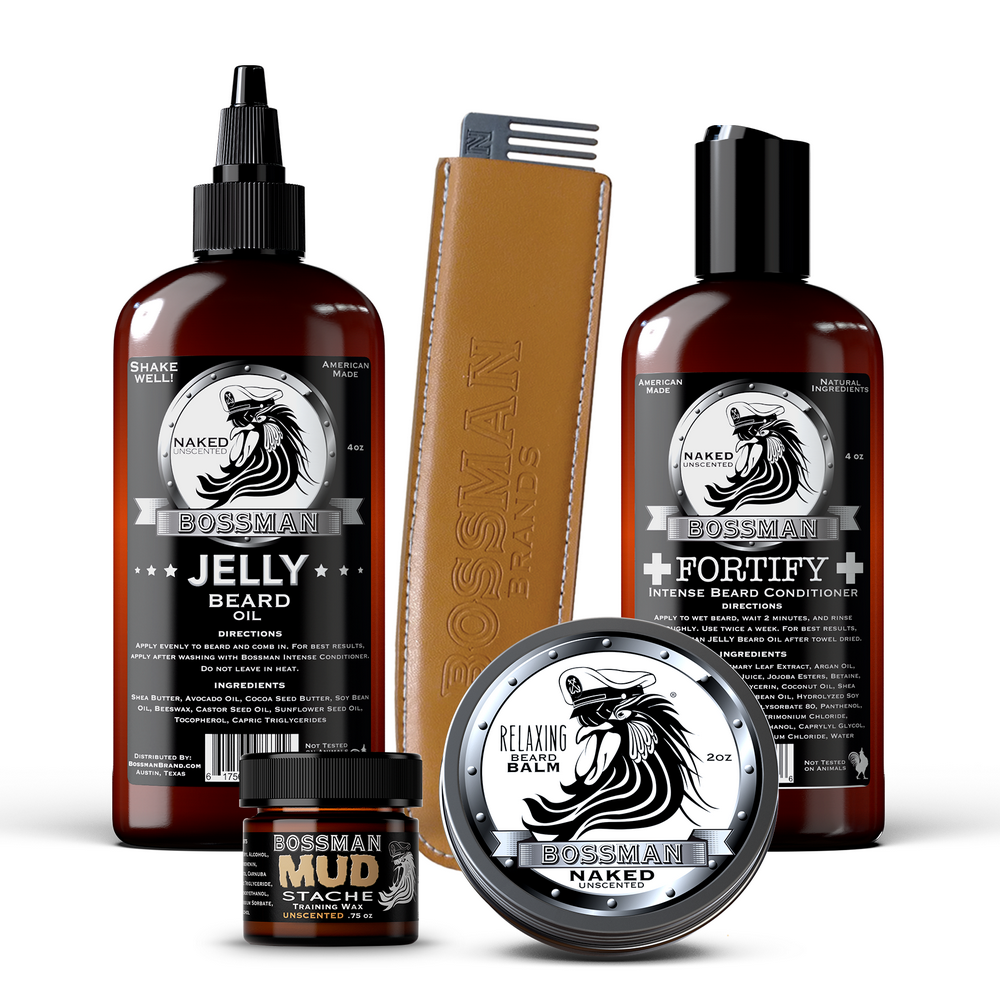 Complete Facial Hair Care Package - Naked Scent