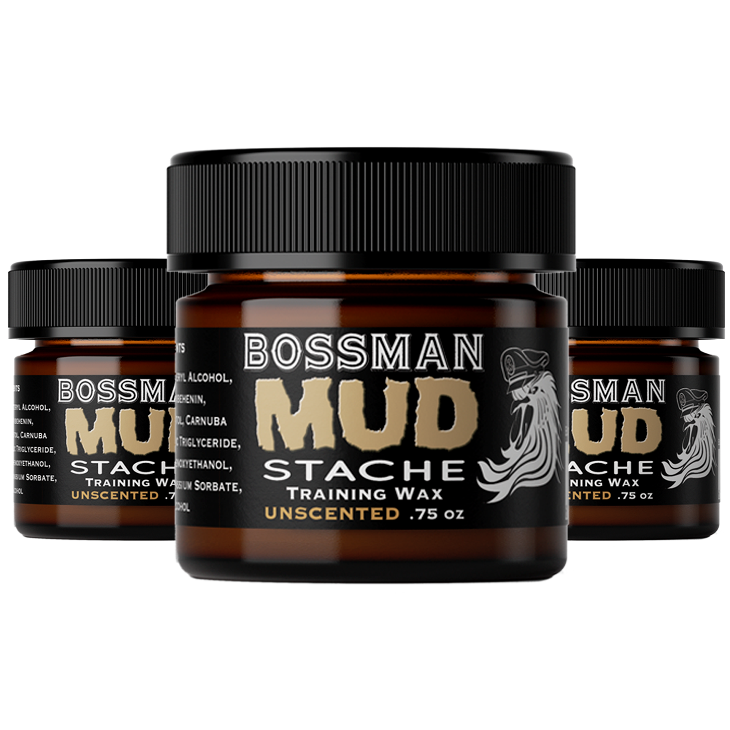 MUDstache® Mustache Wax - 3 Pack