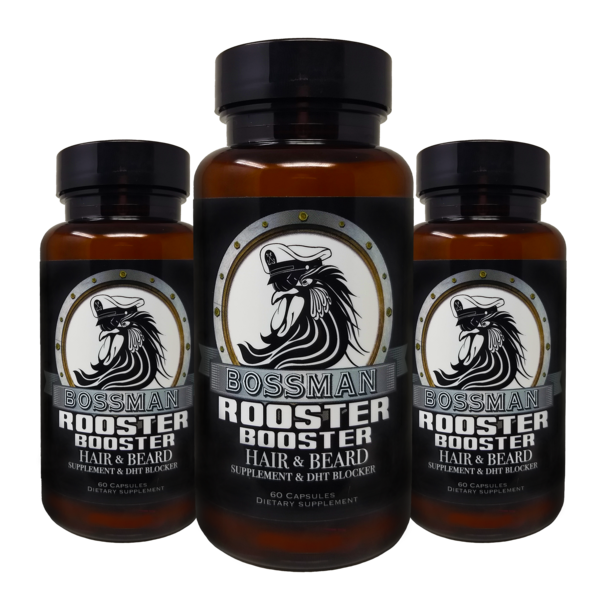 Rooster Booster Beard & Hair Supplement (3 Pack)