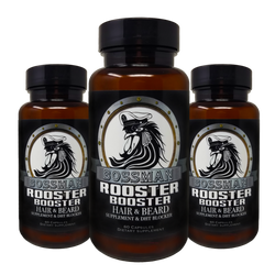 Rooster Booster Beard & Hair Supplement (3 Pack)